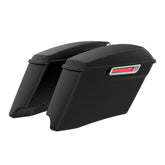 HR3 Black Denim CVO Stretched Saddlebags For 14-23 Harley Touring
